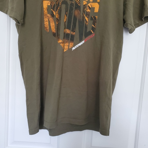 3for$25 Freedom of Riding green orange Alpinestars tee-shirt medium astars track - Picture 3 of 5